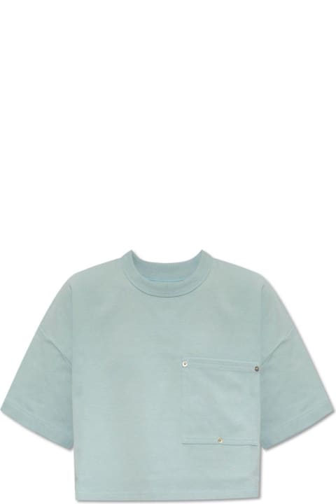 ウィメンズ Bottega Venetaのトップス Bottega Veneta Pocket Detailed Cropped T-shirt