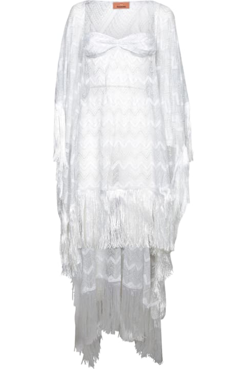Missoni Dresses for Women Missoni White Lamã© Kaftan Dress