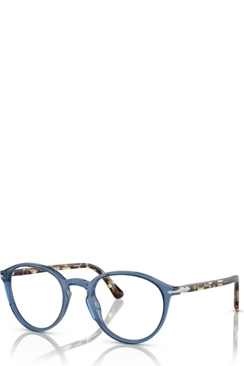 Persol Eyewear for Men Persol Po3218v Transparent Navy Glasses