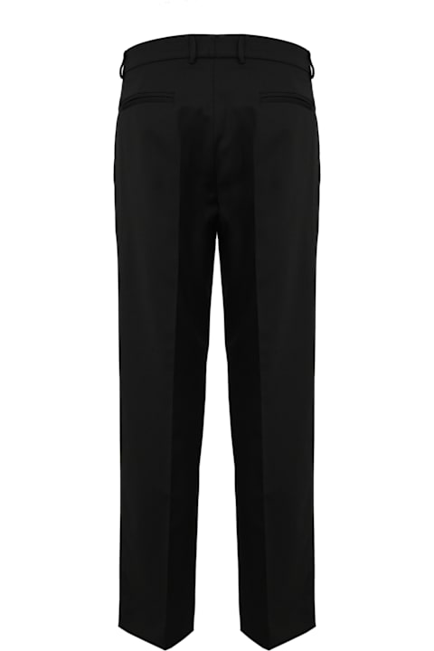 Amaranto Pants for Men Amaranto Wool Trousers With Pleats