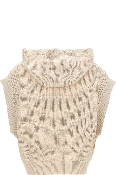 Sequin Hooded Vest