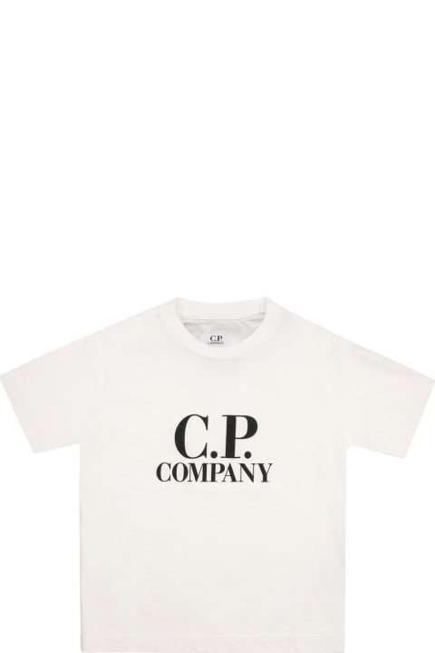 Sale for Kids C.P. Company U16 - Jersey Logo T-shirt