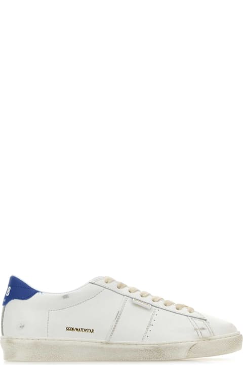 メンズ Golden Gooseのシューズ Golden Goose White Leather Matchstar Sneakers