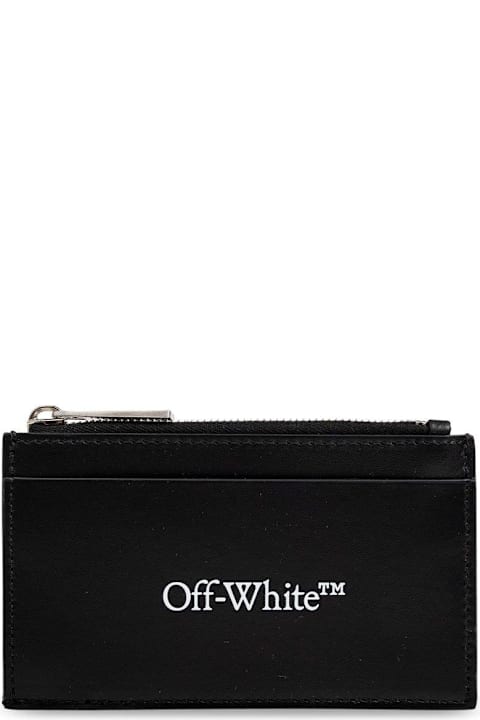 Off-White Wallets for Men Off-White Logo Printed Zip-up Wallet