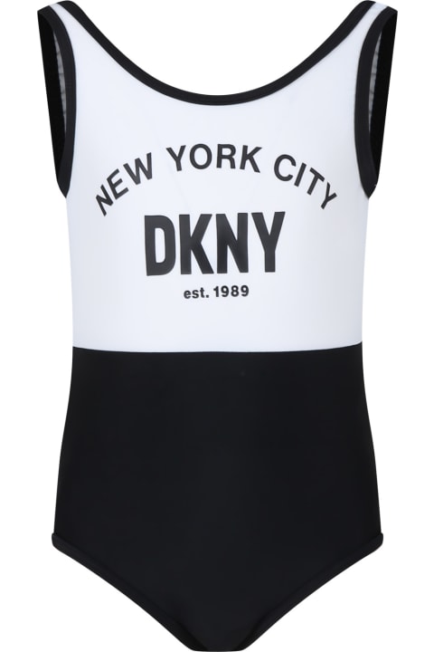 Swimwear for Girls DKNY Multicolor Swimsuit For Girl With Logo