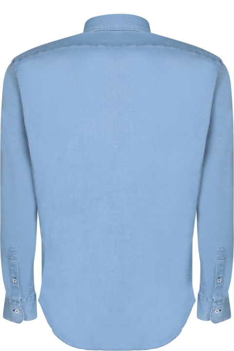 Canali Shirts for Men Canali Denim Blue Shirt