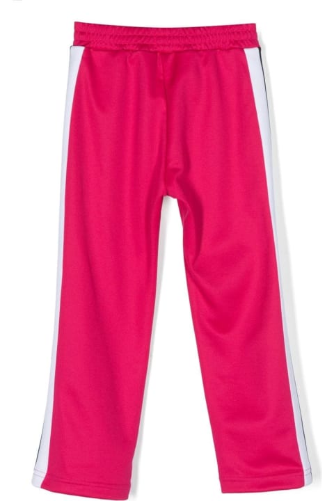 Palm Angels for Kids Palm Angels Fuchsia Track Trousers With Logo