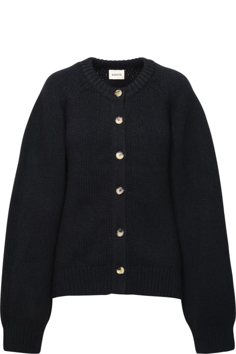 Khaite Sweaters for Women Khaite 'emili' Black Cashmere Cardigan