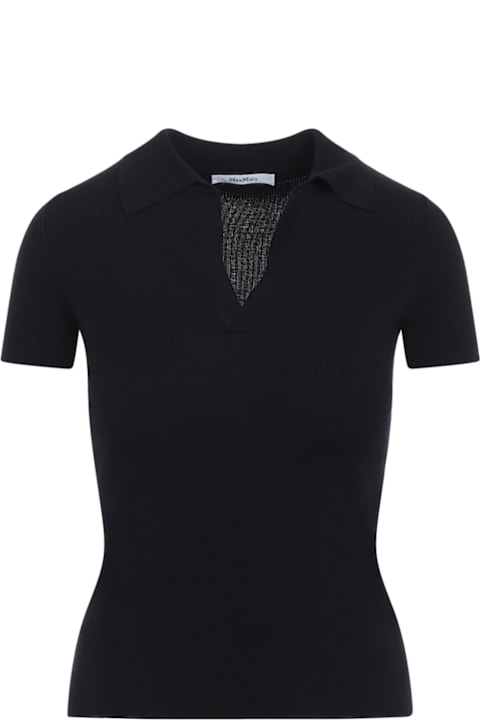 أدوات منزلية Max Mara Albero Knit Ribbed Polo