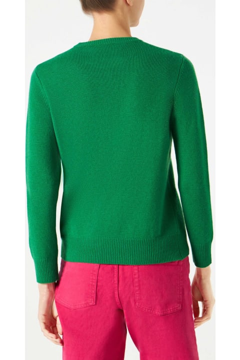 أدوات منزلية MC2 Saint Barth Green Sweater Weekend J
arrive Fluo Pink Embroidery