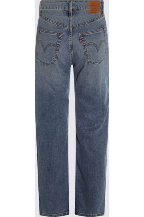 Levi's الملابس لـ السيدات Levi's Blue Cotton Denim Jeans