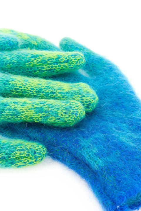 Gloves for Women ERL Multicolor Mohair Blend Gloves