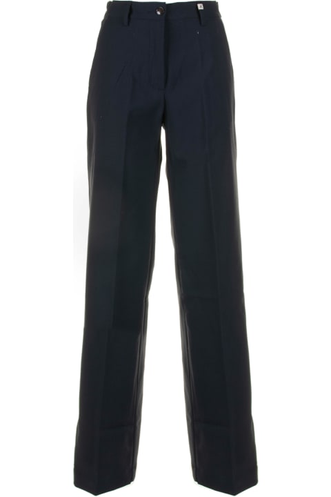 Myths Clothing for Women Myths Navy Blue High-waisted Trousers