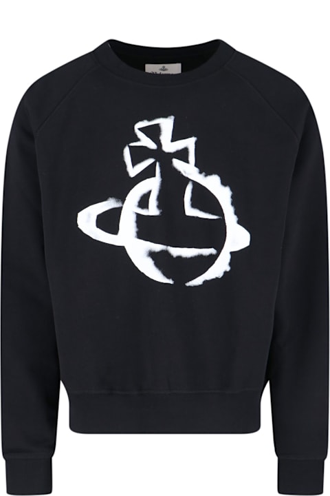 Vivienne Westwood 'stencil Orb' Crew Neck Sweatshirt