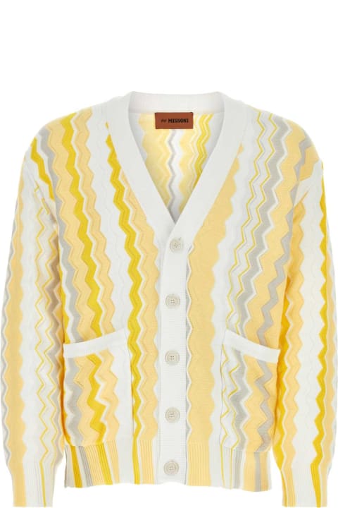 Missoni Sweaters for Men Missoni Embroidered Cotton Blend Cardigan