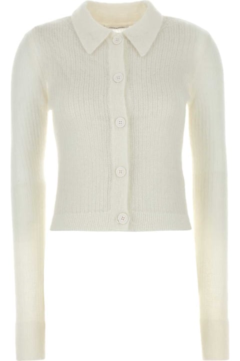 ウィメンズ Cecilie Bahnsenのウェア Cecilie Bahnsen White Mohair Blend Jaki Cardigan