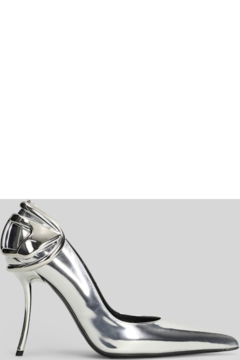 Diesel Ten&half Pumps In Silver Polyester