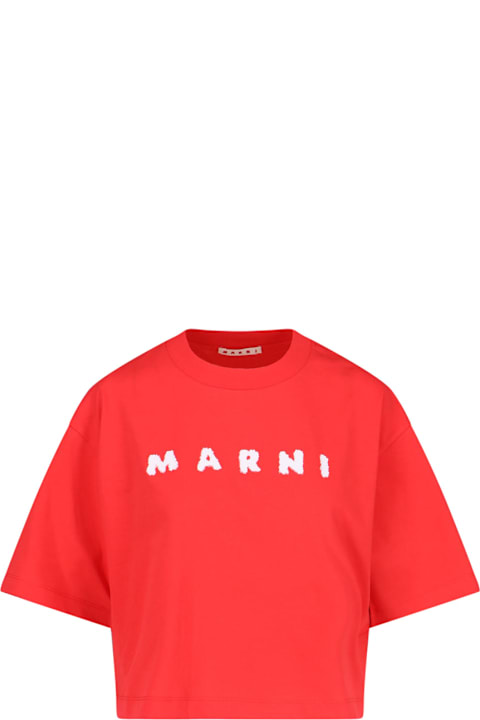 Marni Clothing for Women Marni Logo Crop T-shirt