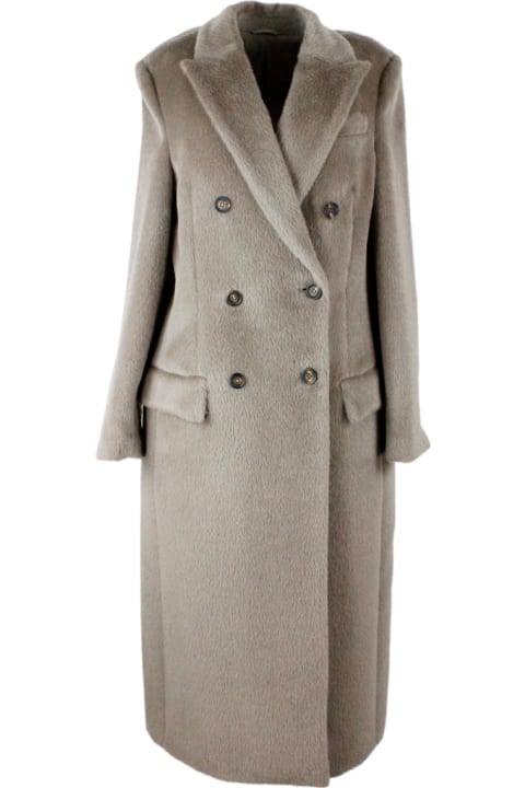 Coats & Jackets for Women Brunello Cucinelli Long Coat In Alpaca