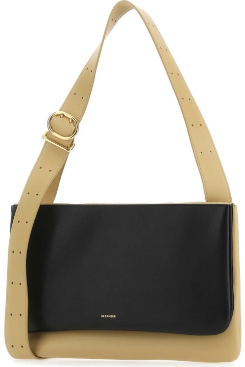 Fashion for Women Jil Sander Two-tone Leather Shoulder Bag