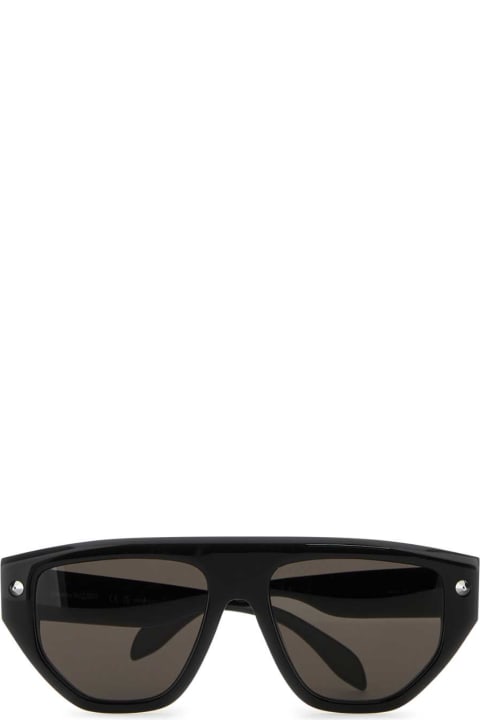 Accessories for Women Alexander McQueen Black Acetate Sunglasses
