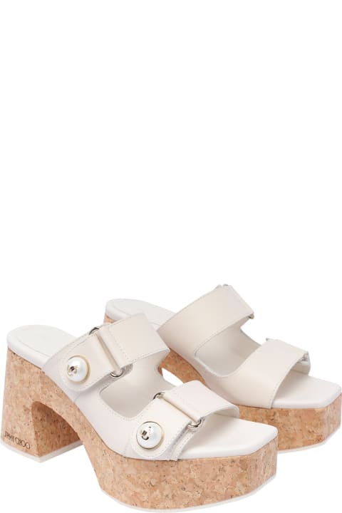 أدوات منزلية Jimmy Choo Fayence Wedge Sandals