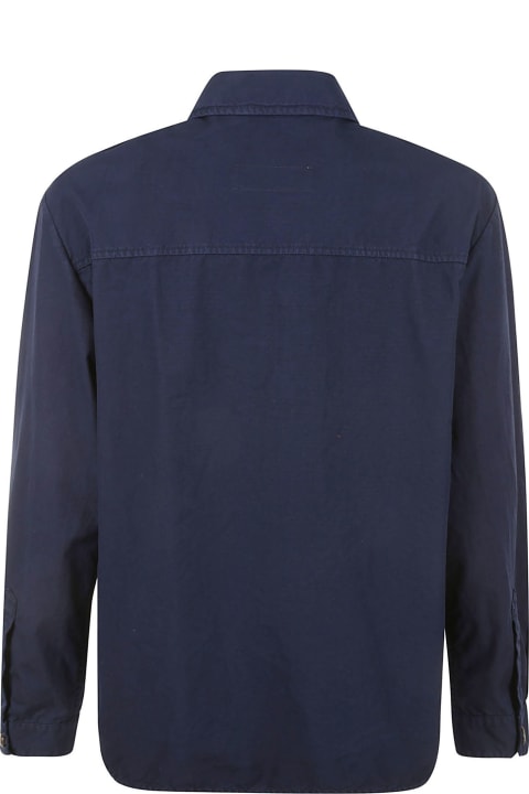 メンズ Fayのコート＆ジャケット Fay Blue Cotton Shirt Jacket