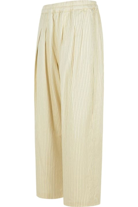 Clothing for Men Maison Margiela Ivory Cotton Blend Trousers