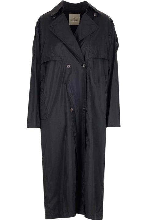 Black "deva" Long Trench Coat