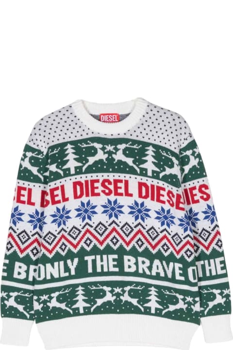 ガールズ Dieselのシャツ Diesel Multicolor Sweater Unisex