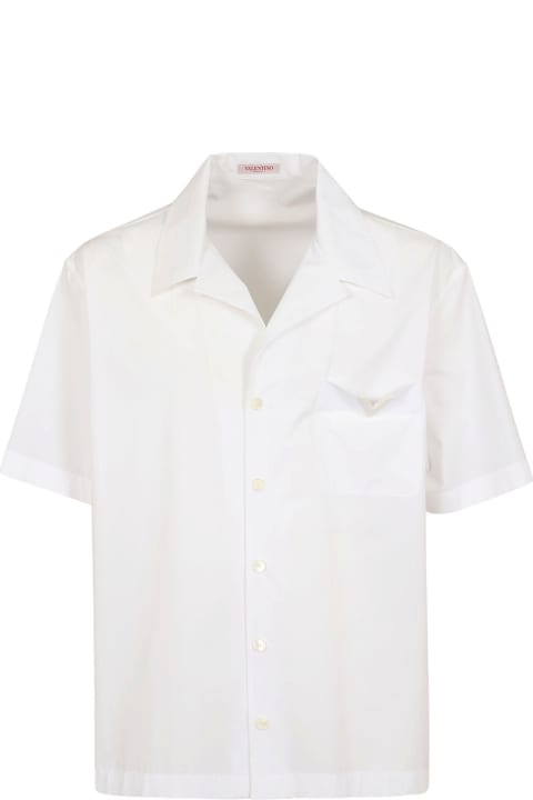 Clothing Sale for Men Valentino Garavani Short Sleeve V Detail Shirt