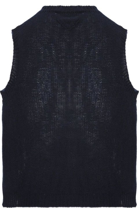 Prada Coats & Jackets for Women Prada V-neck Knitted Vest