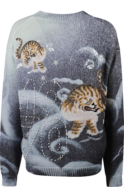 Kenzo لـ Women Kenzo Cloud Tiger Cardigan