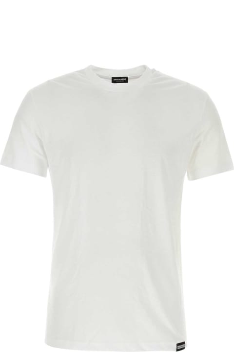 Dsquared2 Topwear for Men Dsquared2 White Cotton T-shirt Set