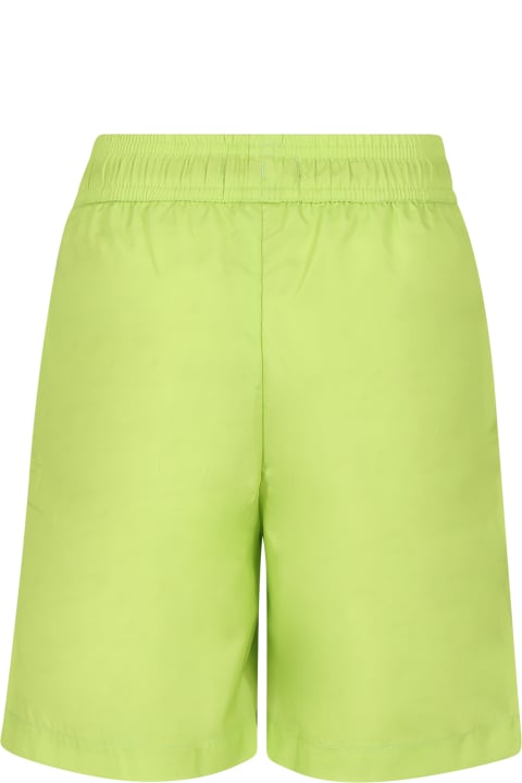 Fashion for Boys Moschino Yellow Swim Shorts For Boy With Logo