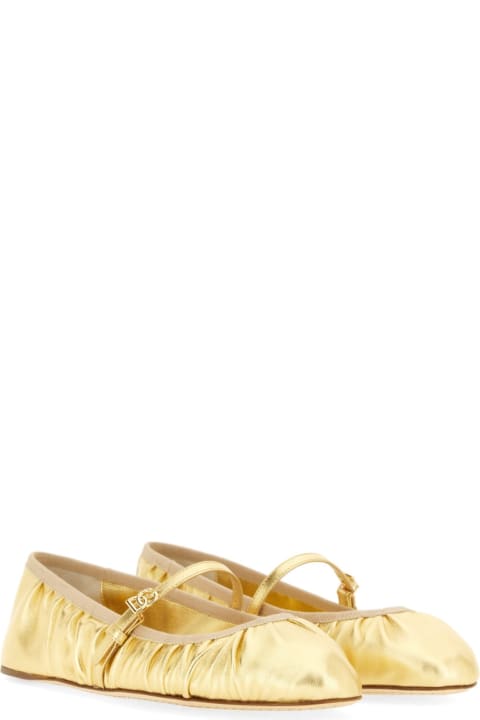 أحذية مسطحة لـ السيدات Dolce & Gabbana Mordoré Nappa Ballerina