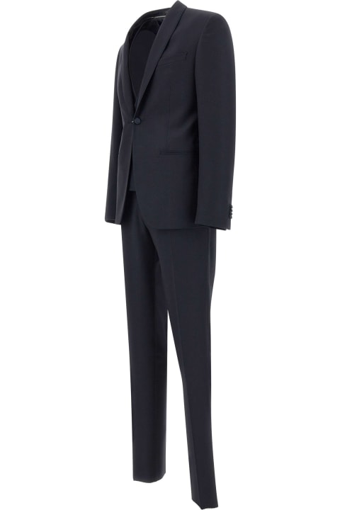 Suits for Men Corneliani Fresh Wool Three-piece Suit