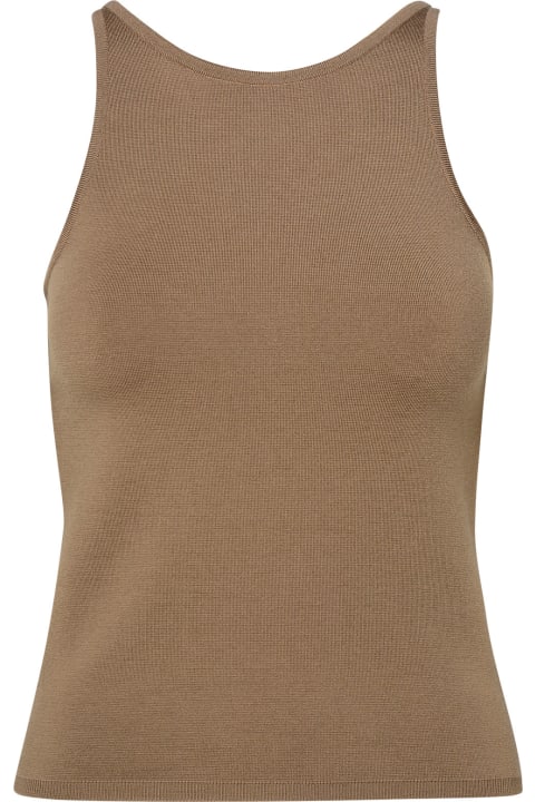 Topwear for Women Max Mara Mud Virgin Wool Blend Sweater