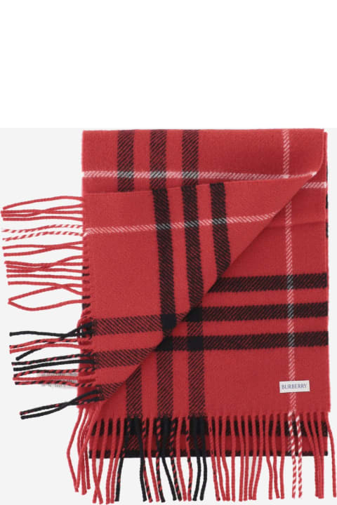 Burberry Accessories for Men Burberry Wool And Cashmere Check Scarf