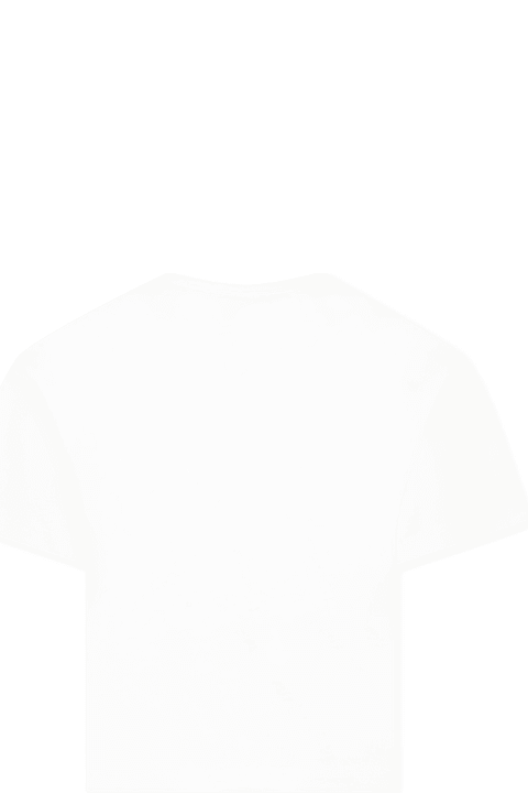 Calvin Klein T-Shirts & Polo Shirts for Girls Calvin Klein White T-shirt For Girl With Logo