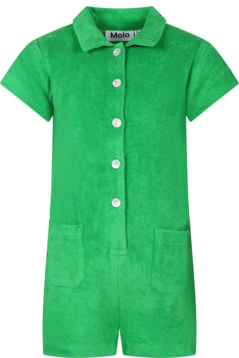 Jumpsuits for Girls Molo Green Jumpsuit For Girl