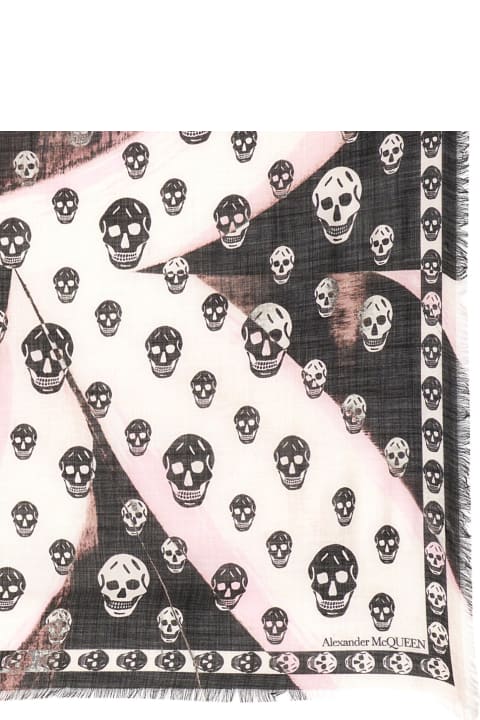 ウィメンズ Alexander McQueenのスカーフ＆ストール Alexander McQueen Skull Print Scarf