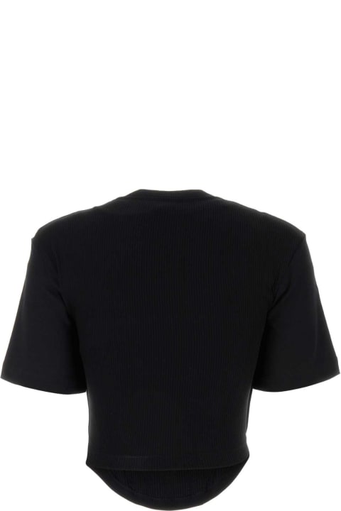 Dion Lee Topwear for Women Dion Lee Black Cotton T-shirt