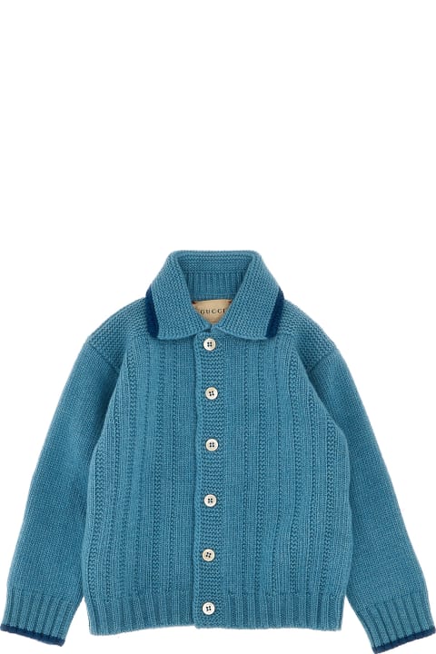 Sweaters & Sweatshirts for Baby Boys Gucci Logo Cardigan