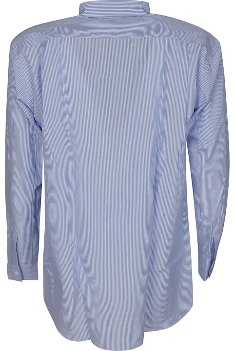Fashion for Men Comme des Garçons Shirt Round Hem Striped Shirt