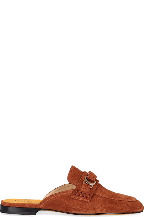 Doucal's Flat Shoes for Women Doucal's Suede Mules