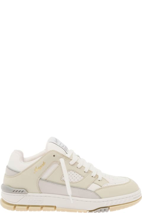 أدوات منزلية Axel Arigato 'area Lo' Beige Sneakers With Embossed Logo In Leather Blend Man