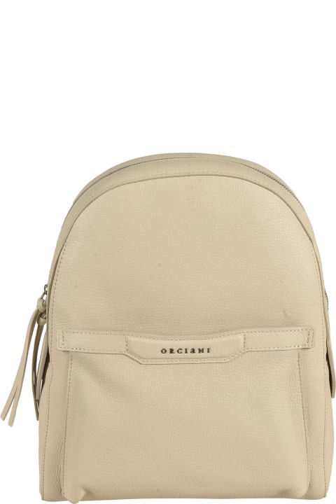 Orciani for Women Orciani Zip Logo Detail Backpack