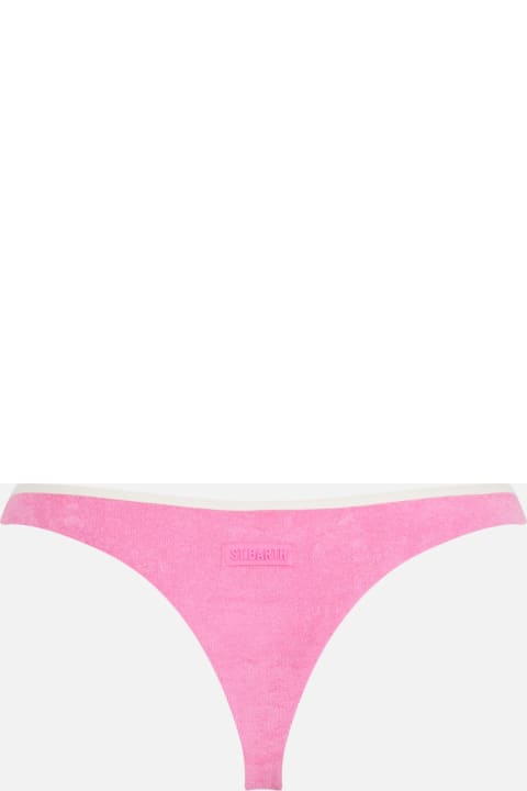 أدوات منزلية MC2 Saint Barth Woman Terry Cheeky Swim Briefs Naomi With Piping