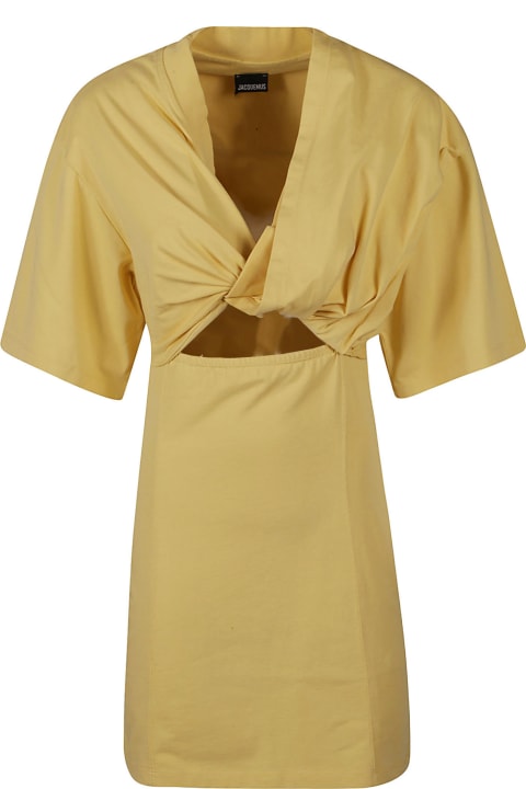 Jacquemus Dresses for Women Jacquemus Twisted T-shirt Mini Dress